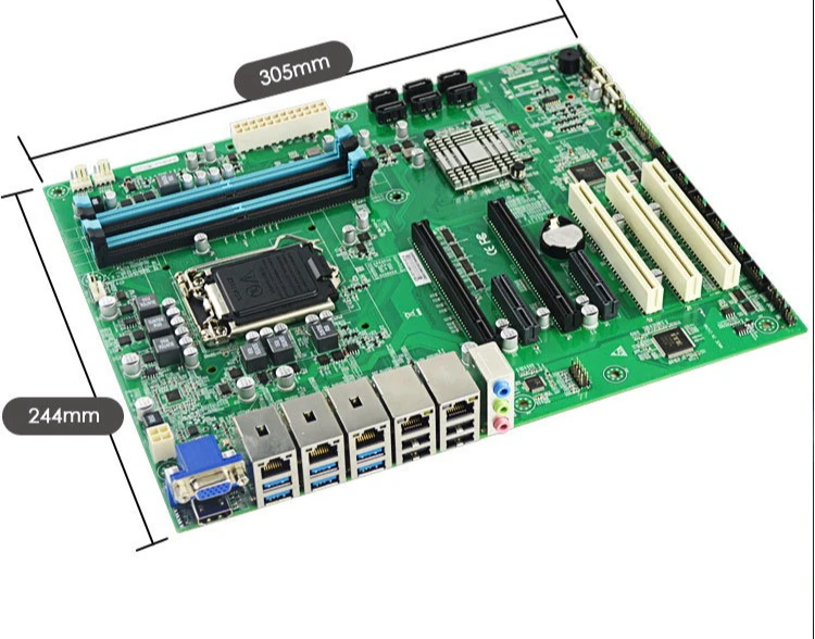 

Industrial Control Main Board Chip 5 Network Port LGA1151 Pin Server Computer Main Board 3070m i2c i6