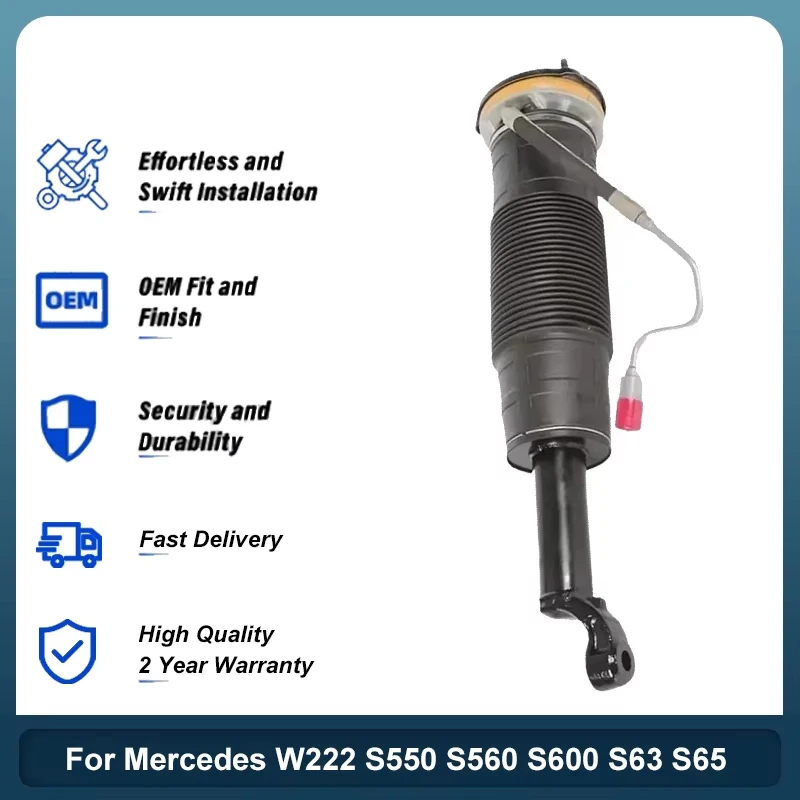 

Front ABC Hydraulic Shock Struts Fit Mercedes W222 S550 S560 S600 S63 S65 AMG 2223200513 2223200613 2223202913 Shock Absorber
