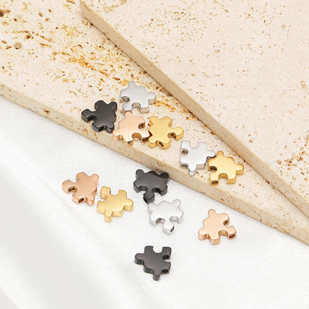 5 قطعة الفولاذ المقاوم للصدأ بازل قطع الخرز خزر عازل DIY بها بنفسك الحرف صنع المجوهرات قلادة سوار الملابس والاكسسوارات السائبة