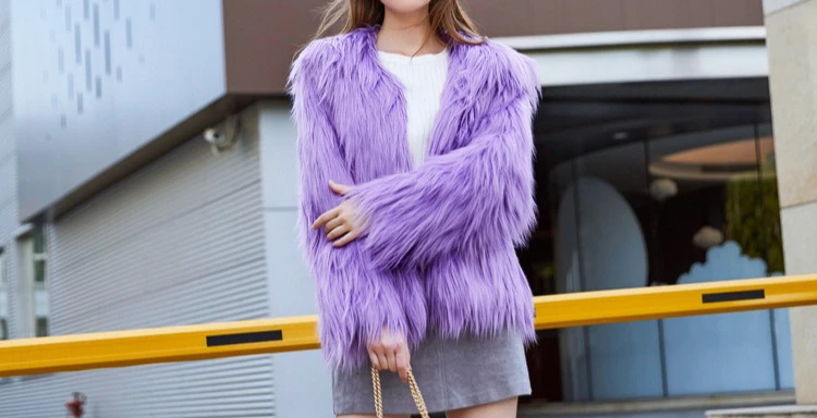 سترة نسائية قصيرة فضفاضة بلون سادة لعام 2025 لخريف وشتاء