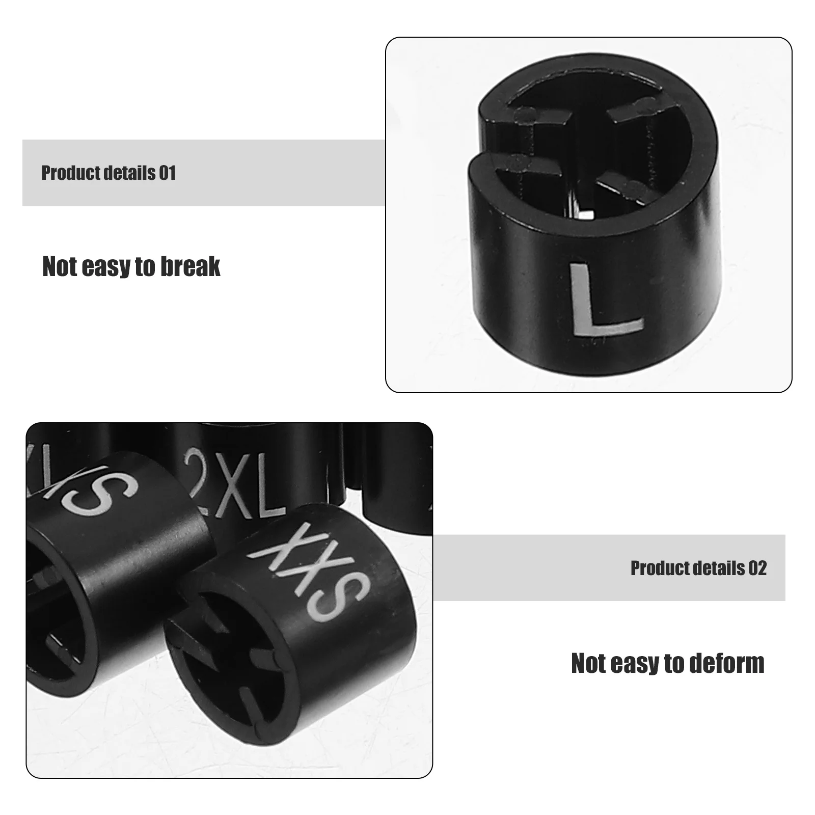 400Pcs Colored Sale Hanger Markers Sturdy Plastic Size Labels Assorted Bright Size Clips for Clothes Hangers Pants Racks Shoe