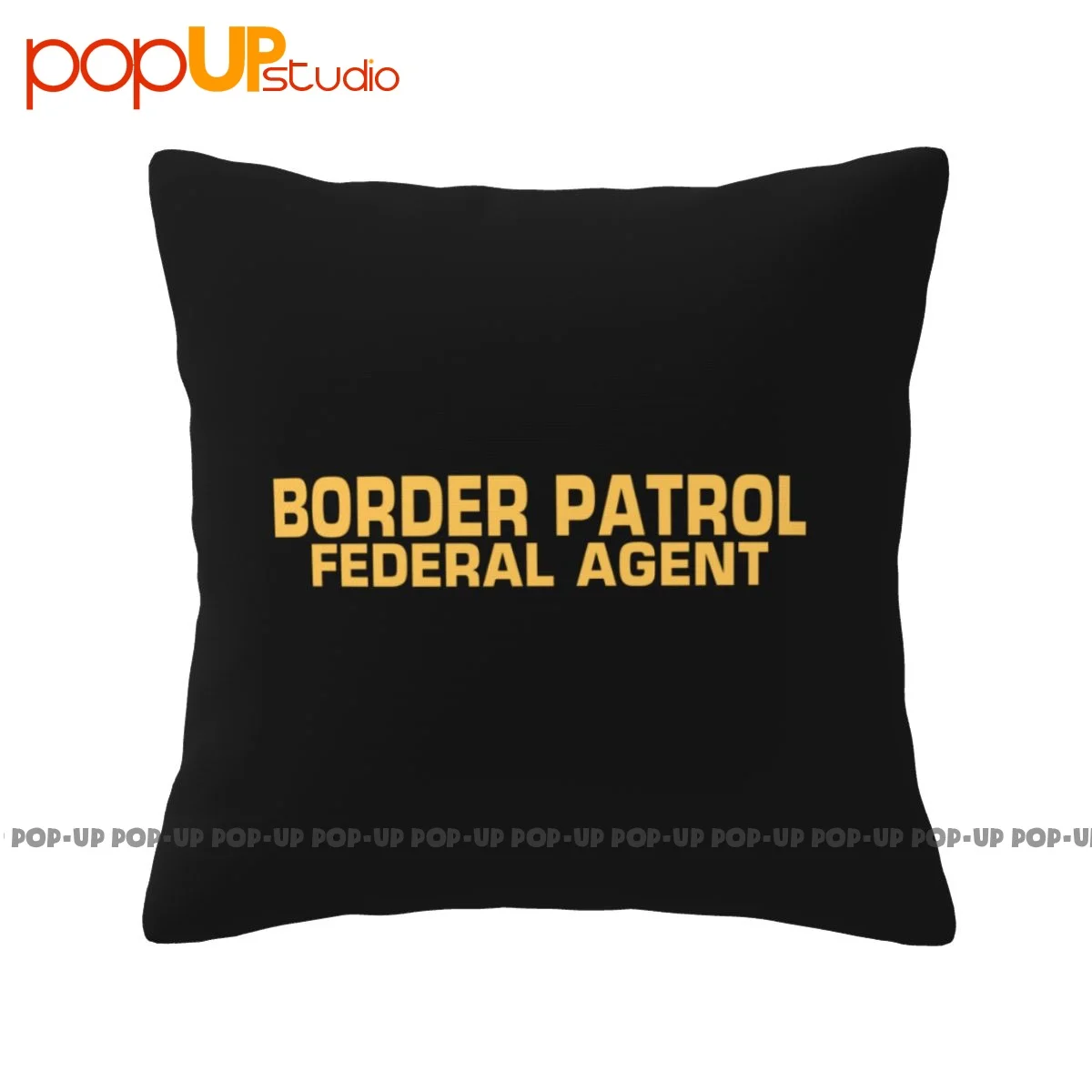 Modern Border Patrol Federal Agent Homeland Security Custom P-103 Pillowcase Throw Pillow Cover Natural