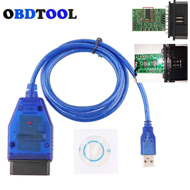 New FT232RL CH340 Chip Option OBD2 Diagnostic Trouble Codes Cable for OBD OBDII VAG KKL Auto Scan Tool for Audi for VAG 409 Car