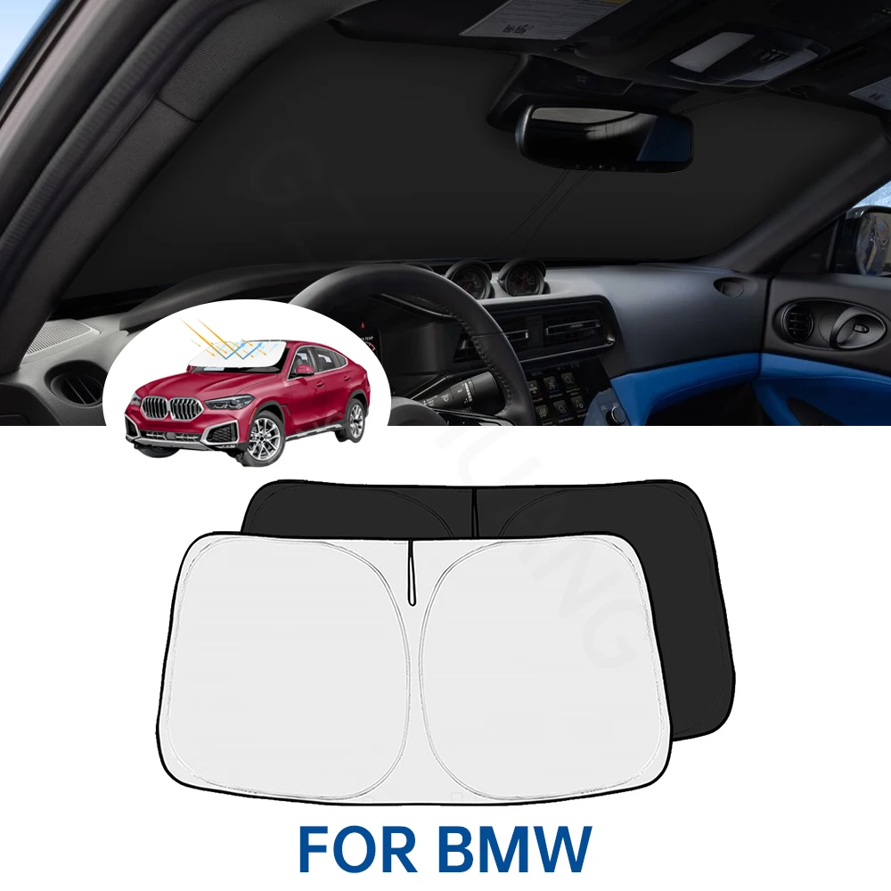 

Windshield Sunshade Car Visor Front Window Sun Shade Cover For BMW X5 2019 2020 2021 2022 2023 2024 Parasol Car Accessories