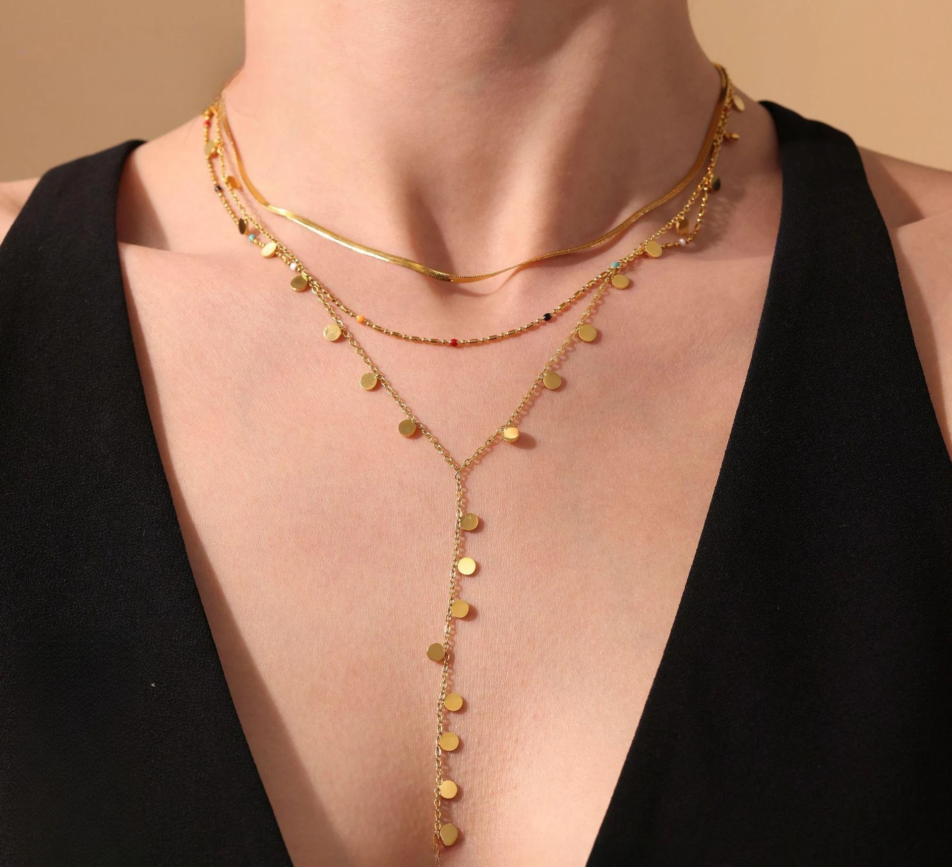 Body Jewelry Unique - New Stainless Steel Long Chain Hanging