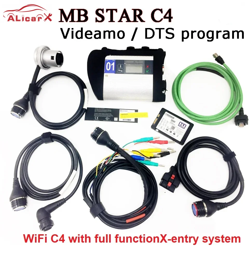 

WiFi MB STAR C4 Car Diagnosis program latest software V03/2024 DAS DTS8 Vediamo off line coding MB C4 SDconnect car scanner