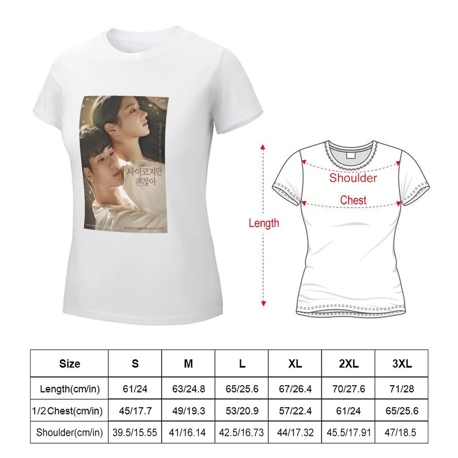 Moon Gang-tae & Ko Mun-yeong T-shirt cute tops graphics cropped t shirts for Women