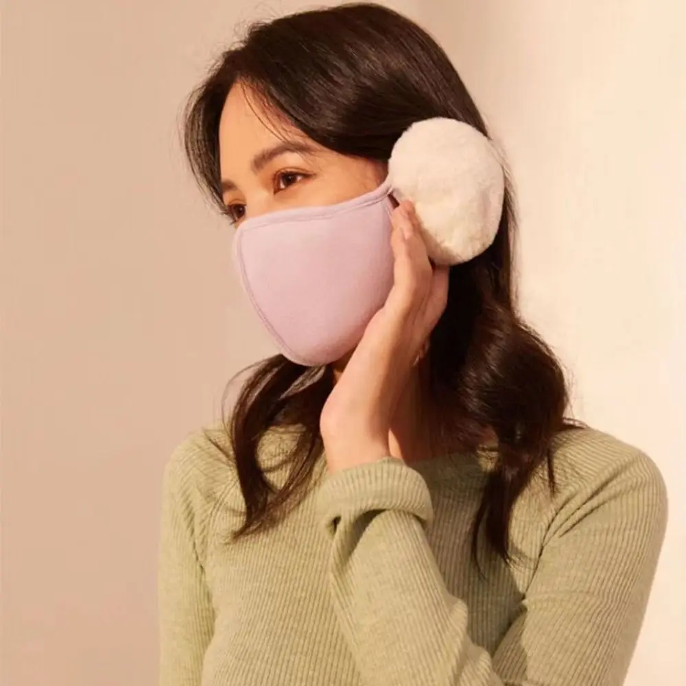 New Winter Warm Cold-proof Earmuffs Plush Fashion Cloud Warm Mask Female Mask Windproof Cycling Ear Warmer