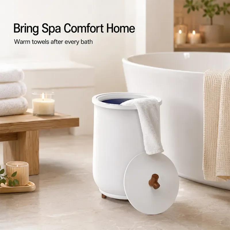 20L Electric Towel Warmer Bucket Portable Home Heating Box Smart Temperature Control Simple Operation for Bathroom Laundry