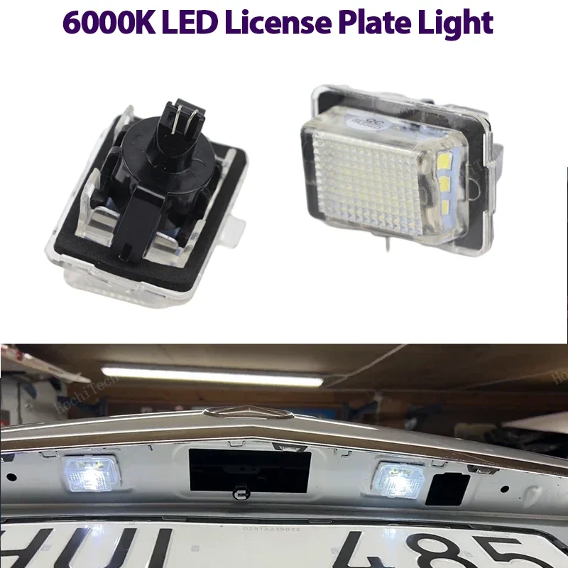 12V LED Number License Plate Light Lamps White Led CANBUS No Error License Lights For Mercedes C E S CL W204 W212 C207 C216 W221