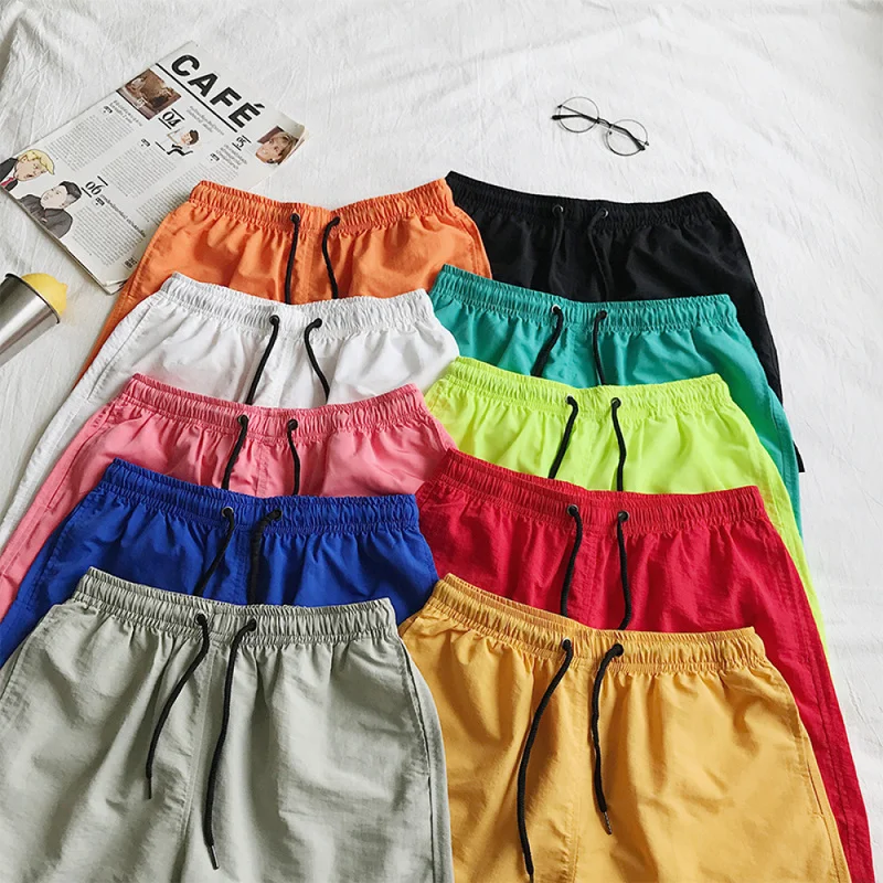 QICHE Men 2026 Fashion Summer Casual Shorts Unique Candy‑Colored 5‑Inch Beach Silhouette With Multi‑Color Selection