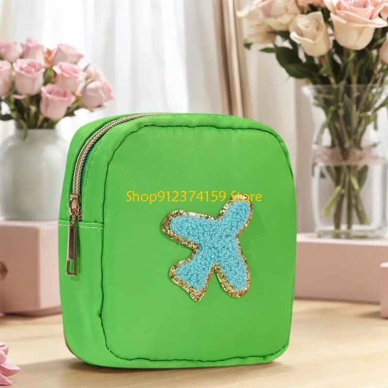G5AE Colorful Makeup Pouches Nylon Storage Bag Cosmetic Case for Her Travel Needs
