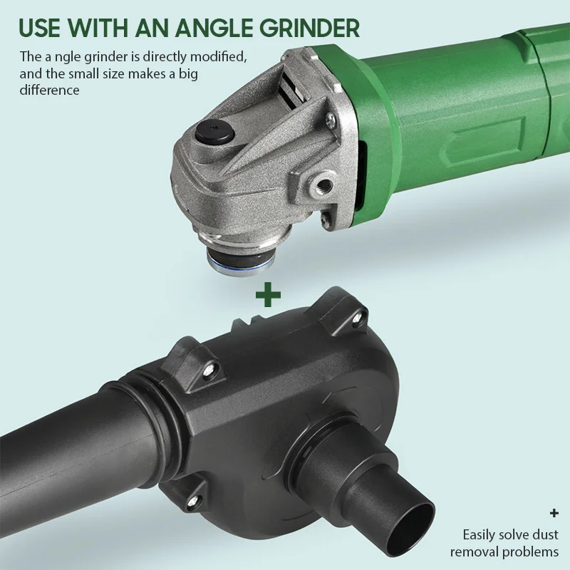 Change Angle grinder to blower Air Blower Vacuum Cleannig Blower Blowing & Suction Leaf Dust Collector Blower for Angle Grinder