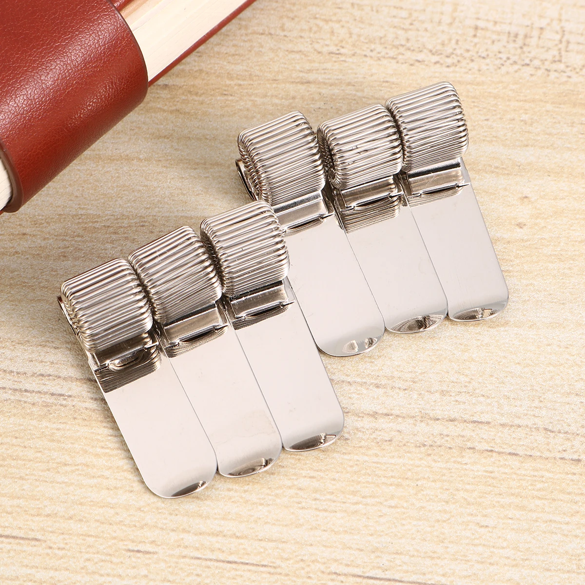 

12 Pcs Spring Pen Insert Office Stationery Holder Metal Creative Pencil Case School Supplies