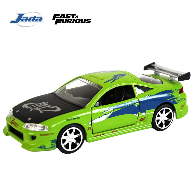 Jada 1:32  JD97609 Mitsubishi Eclipse Green 376C Fast Furious 1995