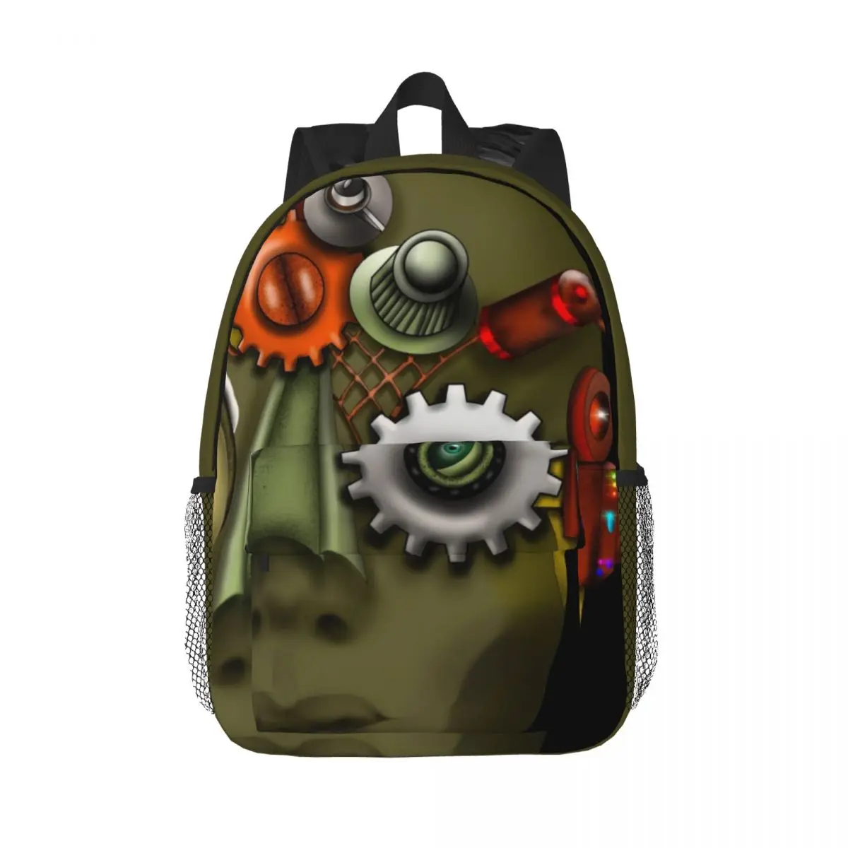 

Steampunk Iron Man Lightweight 15-Inch Backpack - Versatile and Stylish Bag for School, Travel, and Daily Use