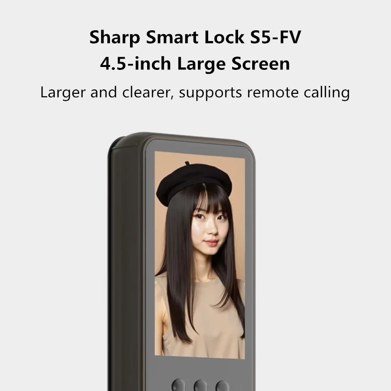 Sharp S5-FV Fully Automatic Smart Lock Face Recognition，Palm Vein，Fingerprint，Password Unlock for Home Security Doorlock view 5