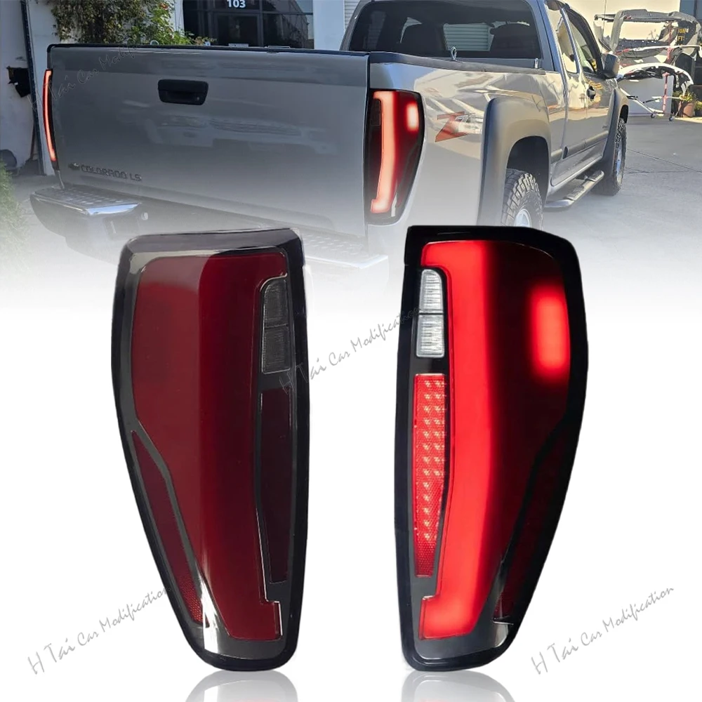 

Pair LED Tail Lights For Chevy Colorado GMC Canyon 2004-2012 Rear Lamps Taillights Rear Brake Light Car Tail Light Assemblies