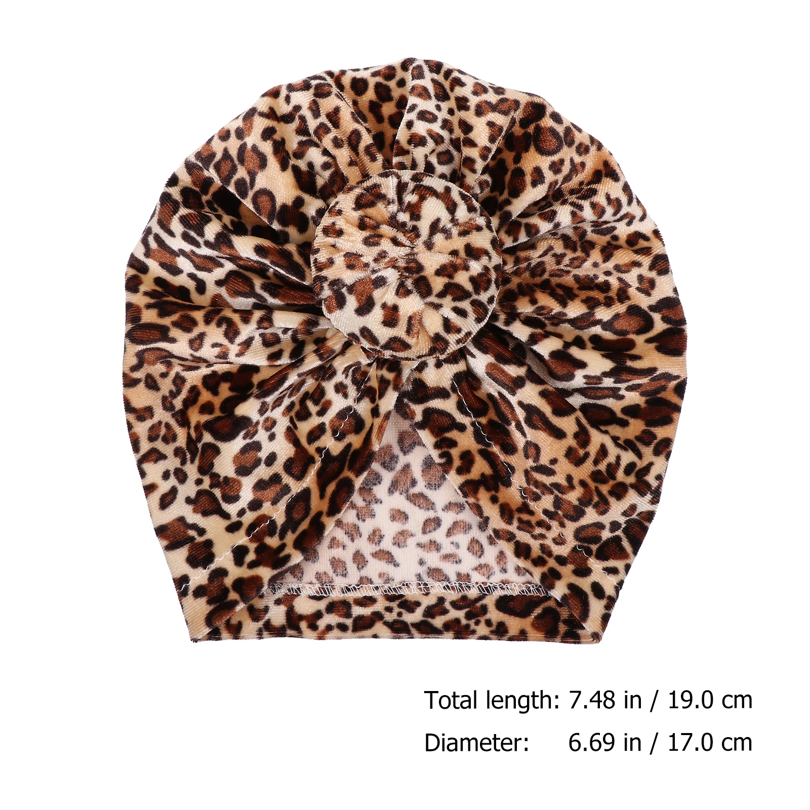 

Leopard Print Newborn Turban Toddler Ear Toddler Hat Cap Kids Hospital Kids Cap Newborn Hat Washable Breathable