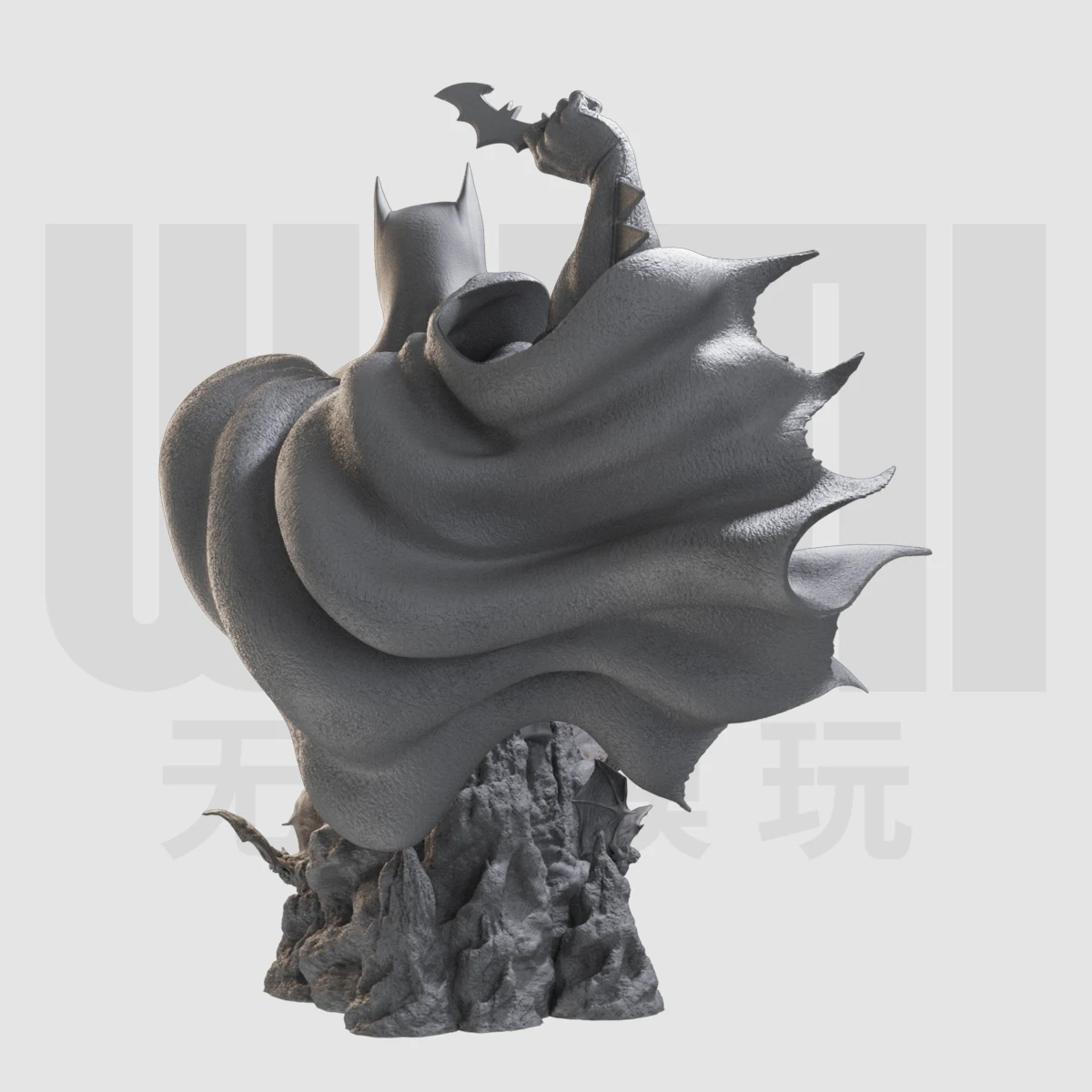 1/10 Bust Battle Versie Gk Hars Witte Mal Handgemaakt Model