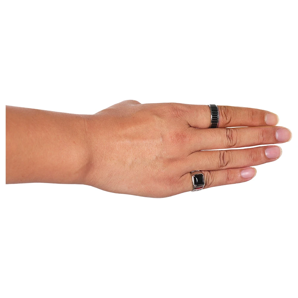 تمويه التلفزيون ST 5 داستن هندرسون تأثيري خواتم أسود فضي خاتم زي اكسسوارات هالوين لعب الأدوار كرنفال وتتسابق الدعائم #2