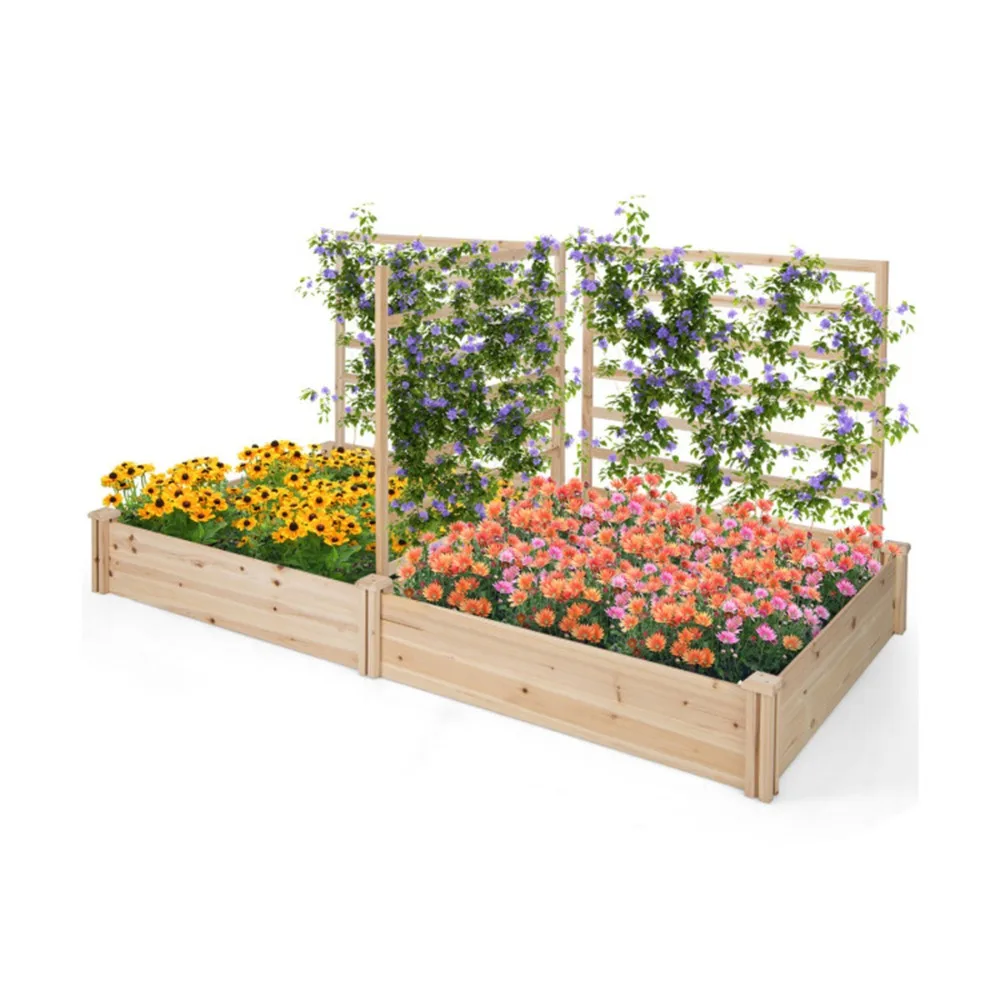 

Garden bed outdoor planting box， for gardens, balconies, and patio,Planter Raised Beds