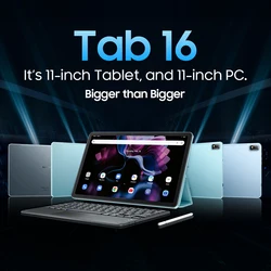 OSCAL 블랙뷰 탭 16 PC,11 인치 2K FHD + 디스플레이 패드, 8GB + 256GB 7680mAh 태블릿, 13MP 카메라, 옥타 코어 T616 듀얼 4G, 안드로이드 12