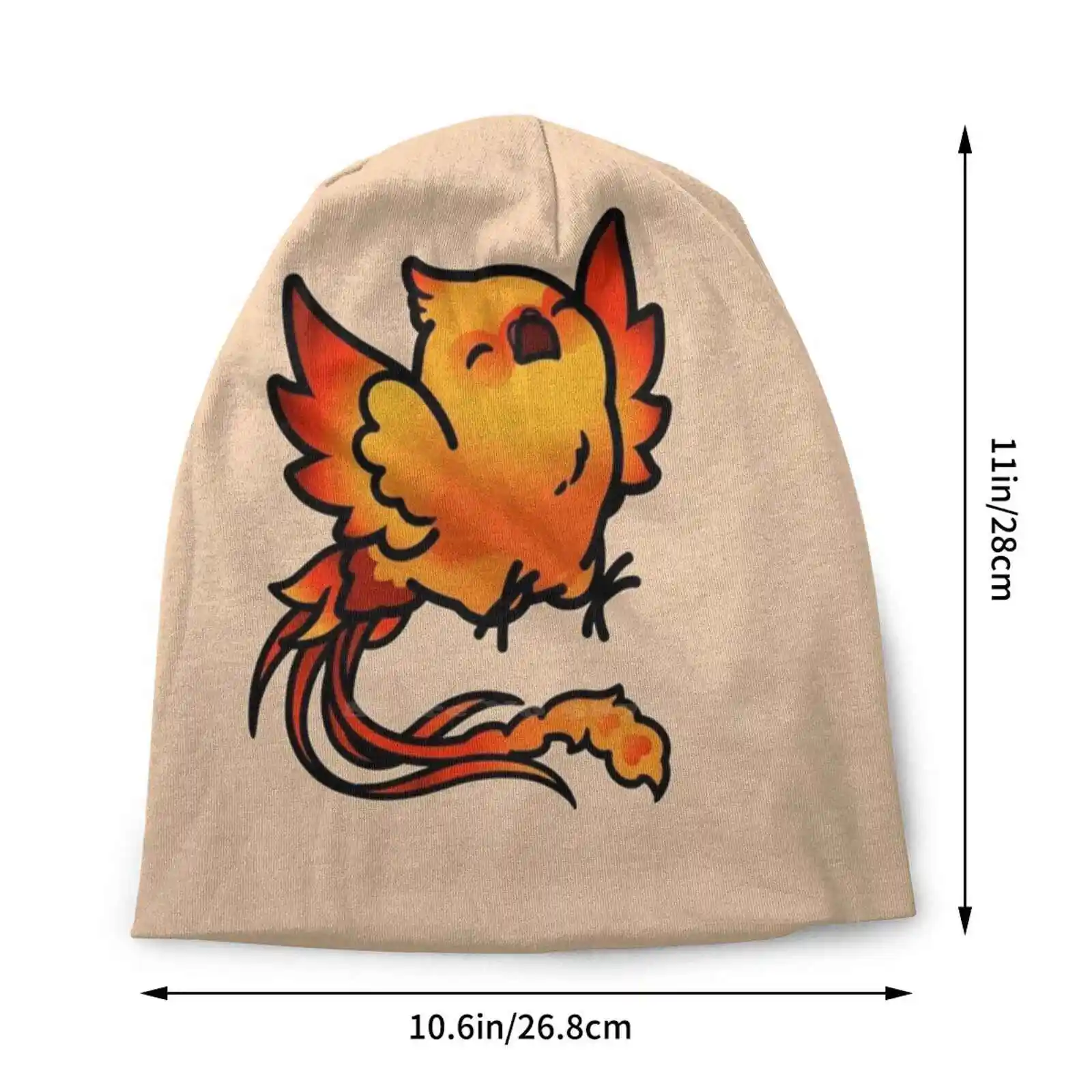 Happy Chubby Phoenix Knitted Hat Warm Beanie Outdoor Caps Phoenix Chubby Birds Birdism Birdhism Birb Phonix Pheonix Phenix