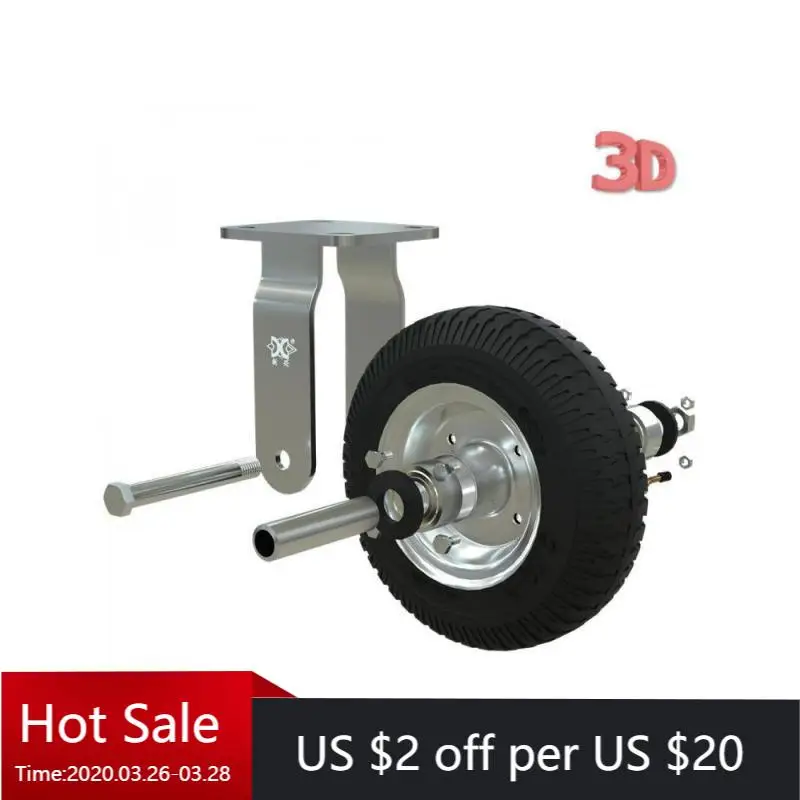 

1 Pcs 8-Inch Air-Filled Rubber Directional Caster Wheel for Luggage Trolley Hotel Service Garage Inflatable Rubber Castor Wheel