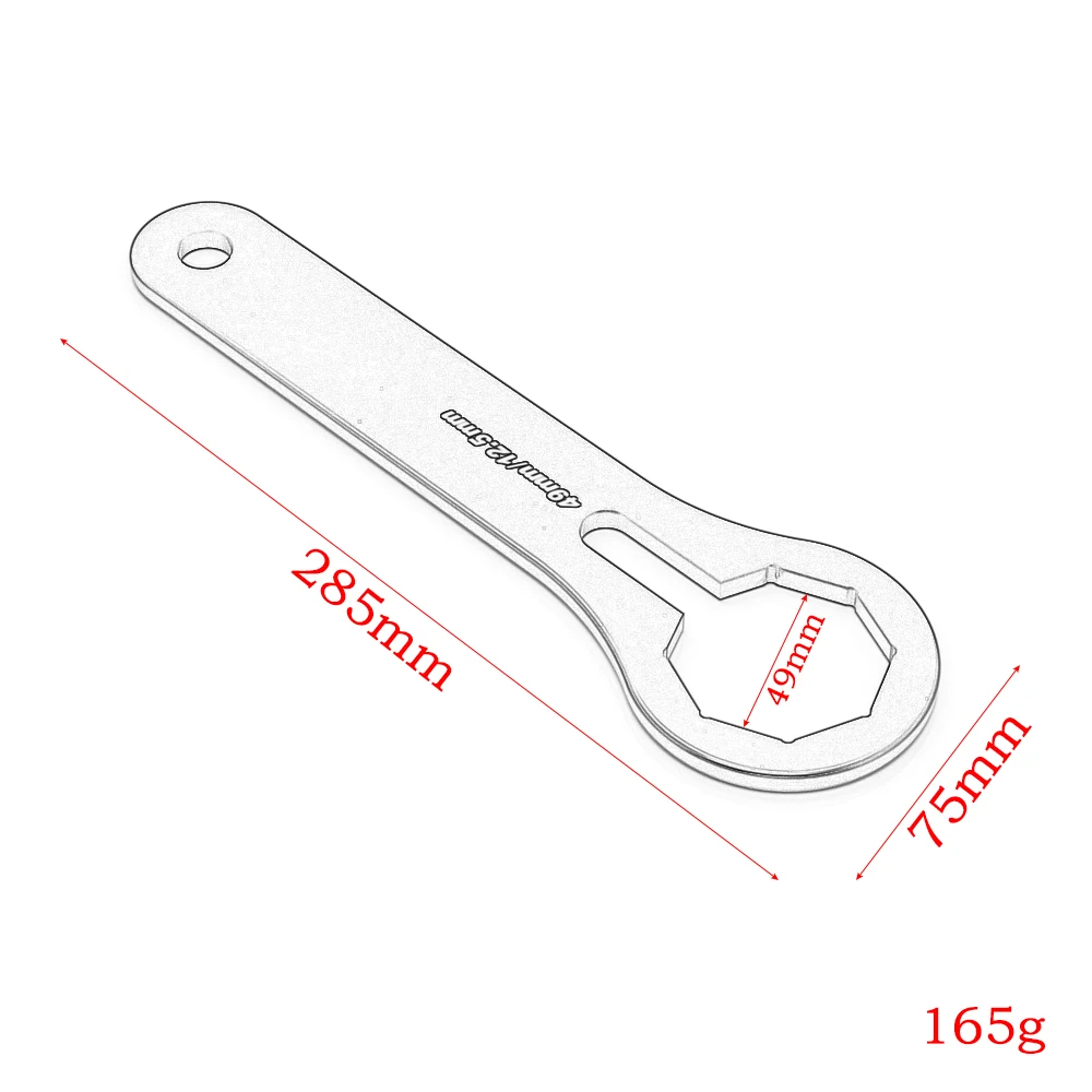 49mm Motorcycle Aluminum Fork Cap Wrench Tool For Kawasaki KX450F Gas Gas EC250  ENDURO GP250  Honda CRF450R Suzuki RMZ250