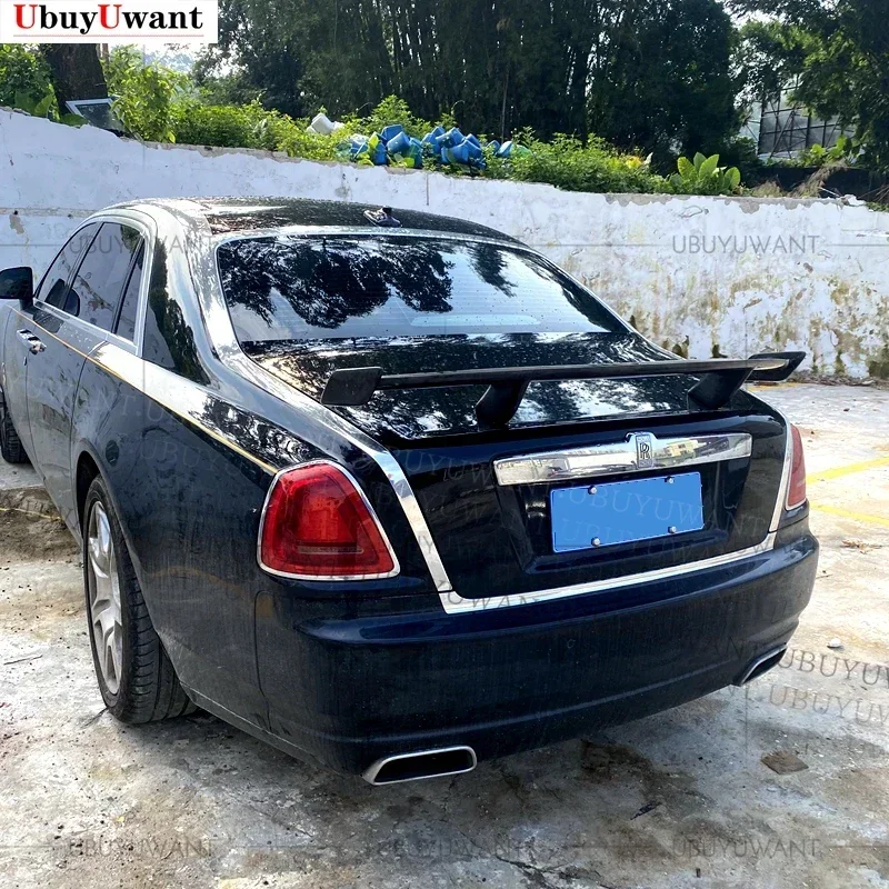 For ROLLS-ROYCE  GHOST 2010 - 2019 GT Style Car Rear Trunk Spoiler High Quality Carbon Fiber Car Tail Wing Decoration  For Ghost