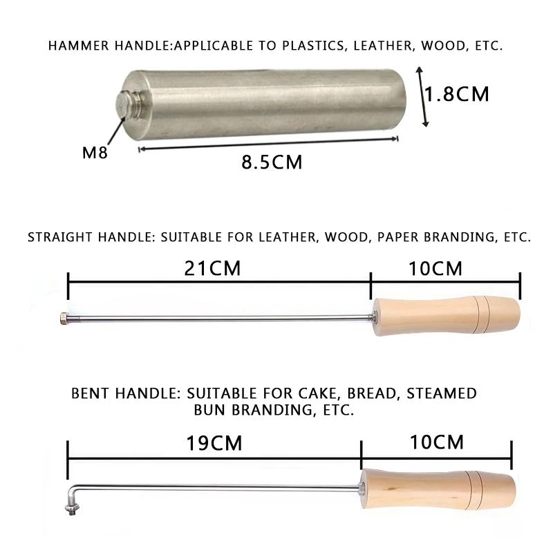 Stempel do wytłaczania logo, personalizowany, DIY, mosiężny, do wytłaczania na gorąco, do drewna, ciast, hamburgerów, na przyjęcia weselne, rękodzieło
