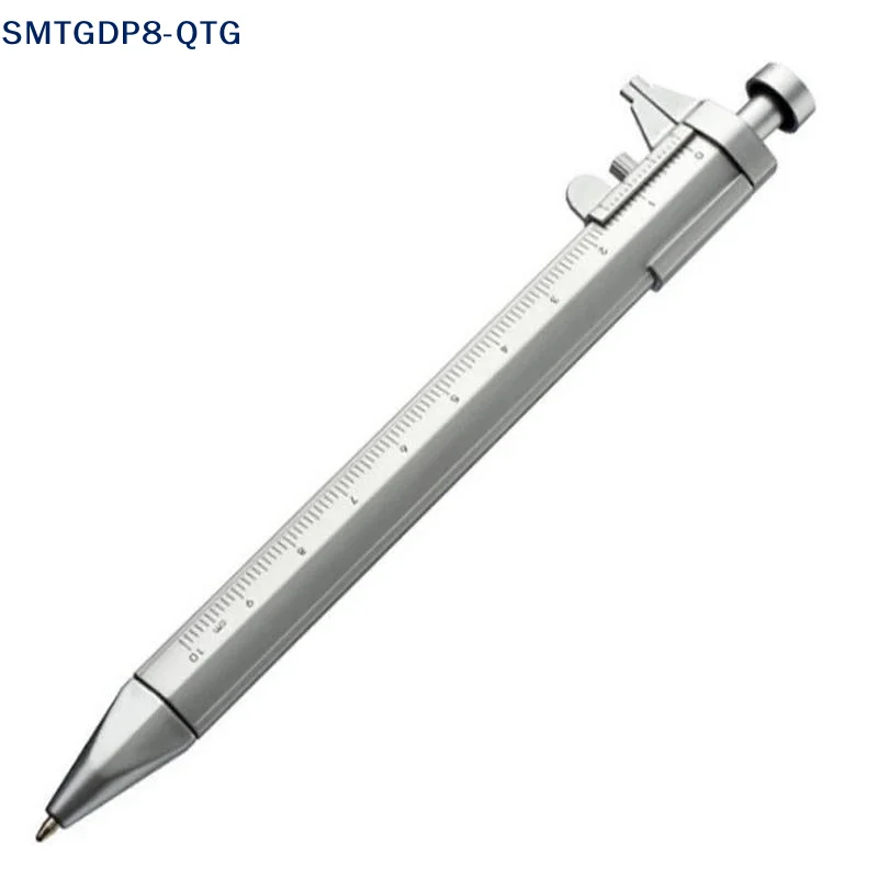 1Pc Gel Ink Pen Multifunction Caliper Pen Ball‑Point 1.0mm Ballpoint Pen Vernier Caliper Roller Ball Pen Creativity Stationery