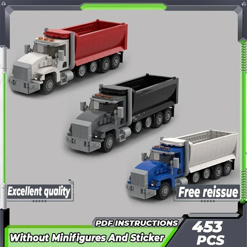 

City Transportation Vehicle Model Moc Building Bricks T800 Dump Truck Technology Blocks Gifts Christmas Toys DIY Sets Assembly