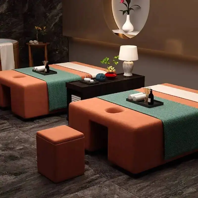 

Profesional Adult Massage Table Luxury Modern Beauty Premium Massage Bed Classic With Face Hole Cama De Massagem Salon Furniture