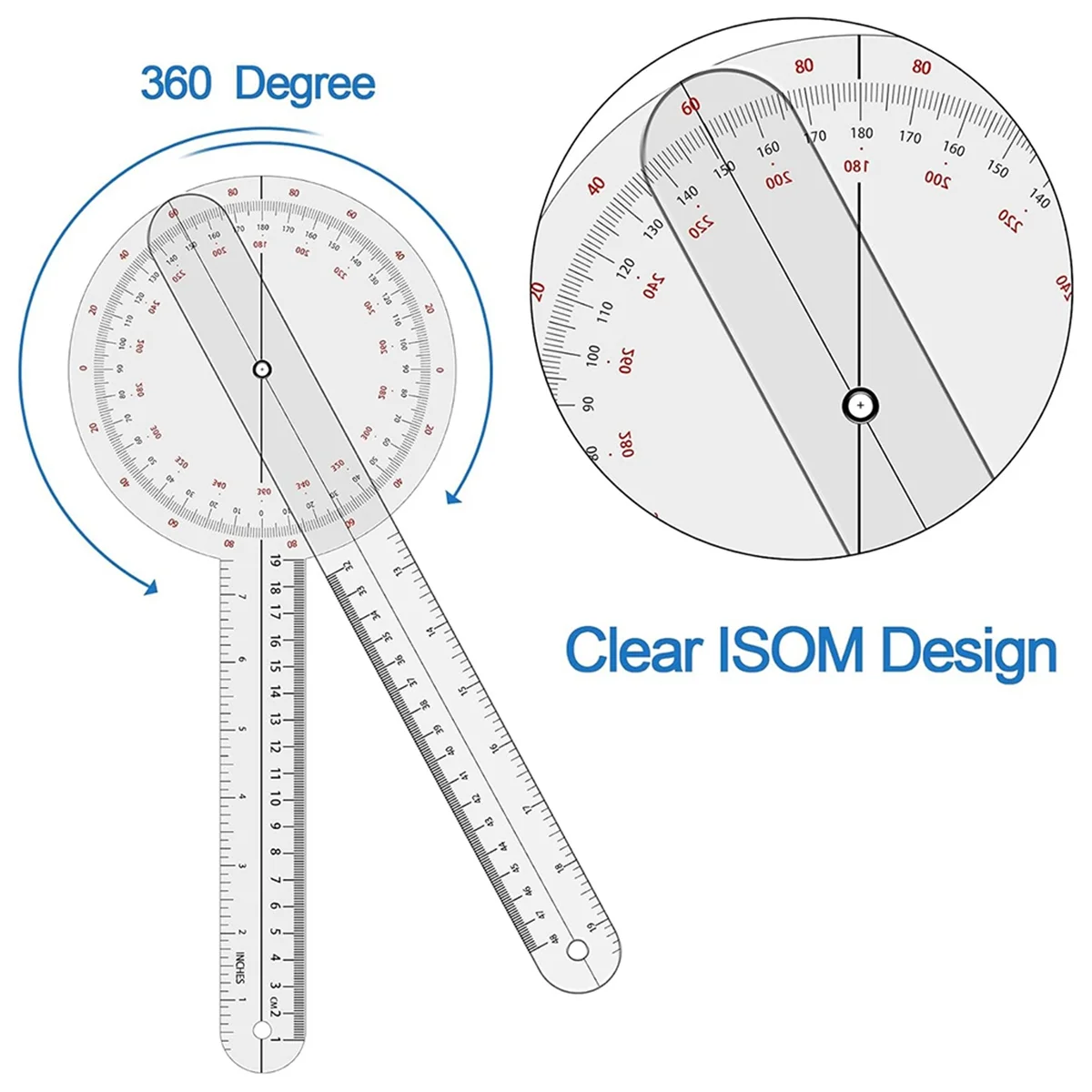 AT77 디지털 각도계 360도, 각도계 물리치료 - 12인치