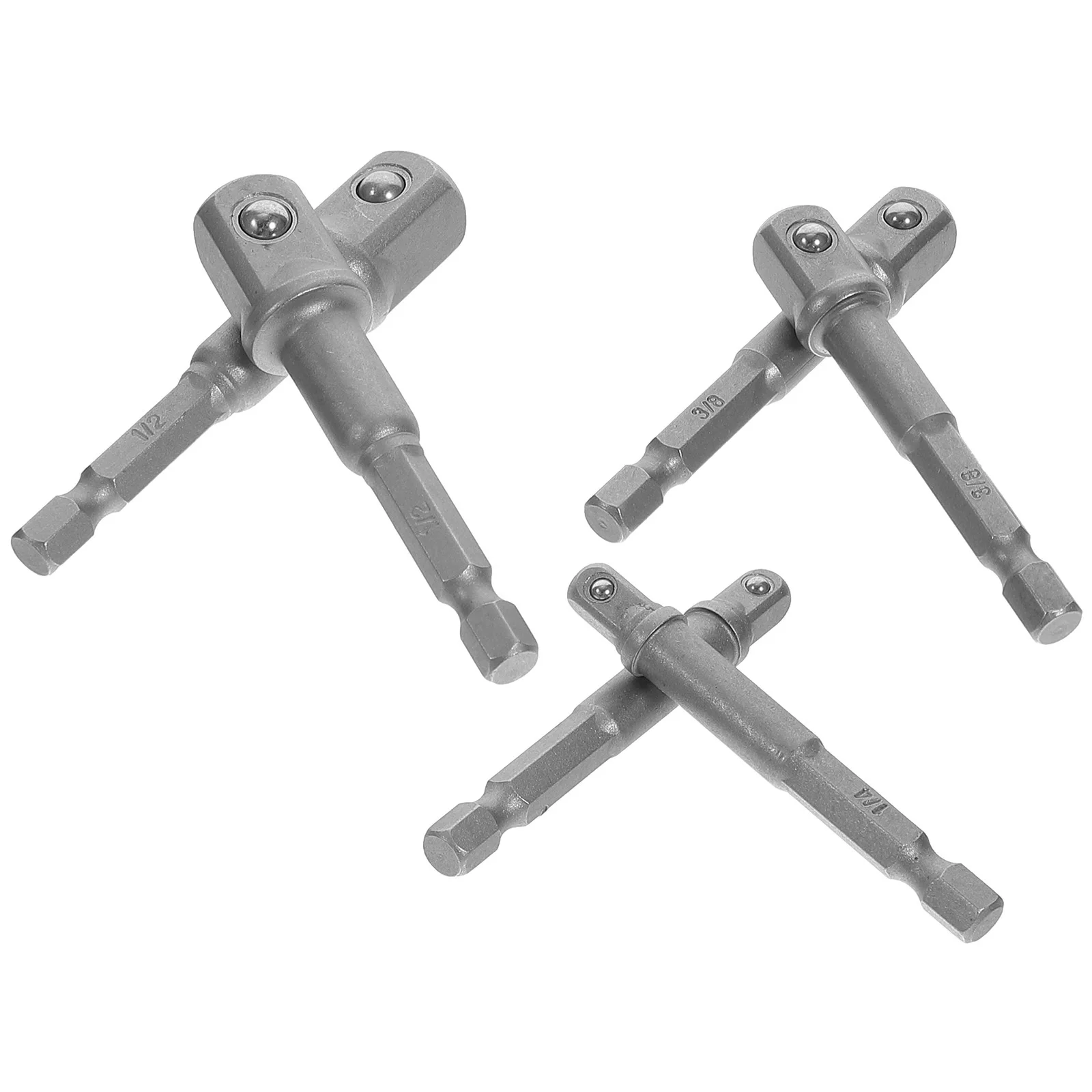 

6pcs Socket Set 1/4 3/8 In 1/2 Drill Driver Drill Adapter For Impact Driver Power Tools Hand Tools