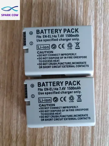 1500mAh EN-EL14a EN EL14 EL14a แบตเตอรี่กล้องหรือเครื่องชาร์จสําหรับ Nikon P7800 P7700 P7100 D5500 D5300 D5200 D3200 D3300 D5100 แบตเตอรี่