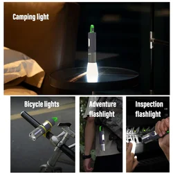 Flashlight Camping Light Flash1800mA Ultra Bright White Laser Flashlight Keychain  Light Torch Lantern Mini Flashlight Camping