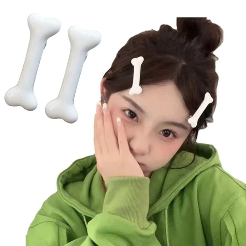 Pinza para hueso dibujos animados, horquillas resina para con forma hueso perro, pinzas para