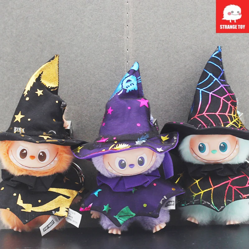 

Для Labubu 4,0 кукольное платье с накидкой, костюм на Хэллоуин, комплект для четвертого поколения, виниловые куклы Labubu, подарок на день рождения, аксессуары для кукол