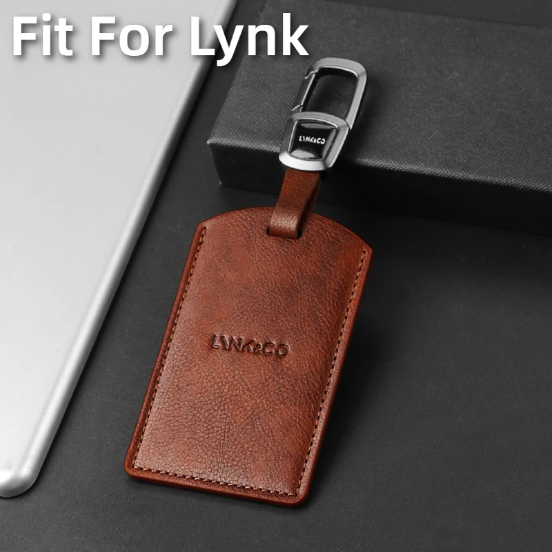 

Fit For Lynk & Co 08 07 09 Car Key Card Holder NFC Smart Card Case Suede Protective Shell