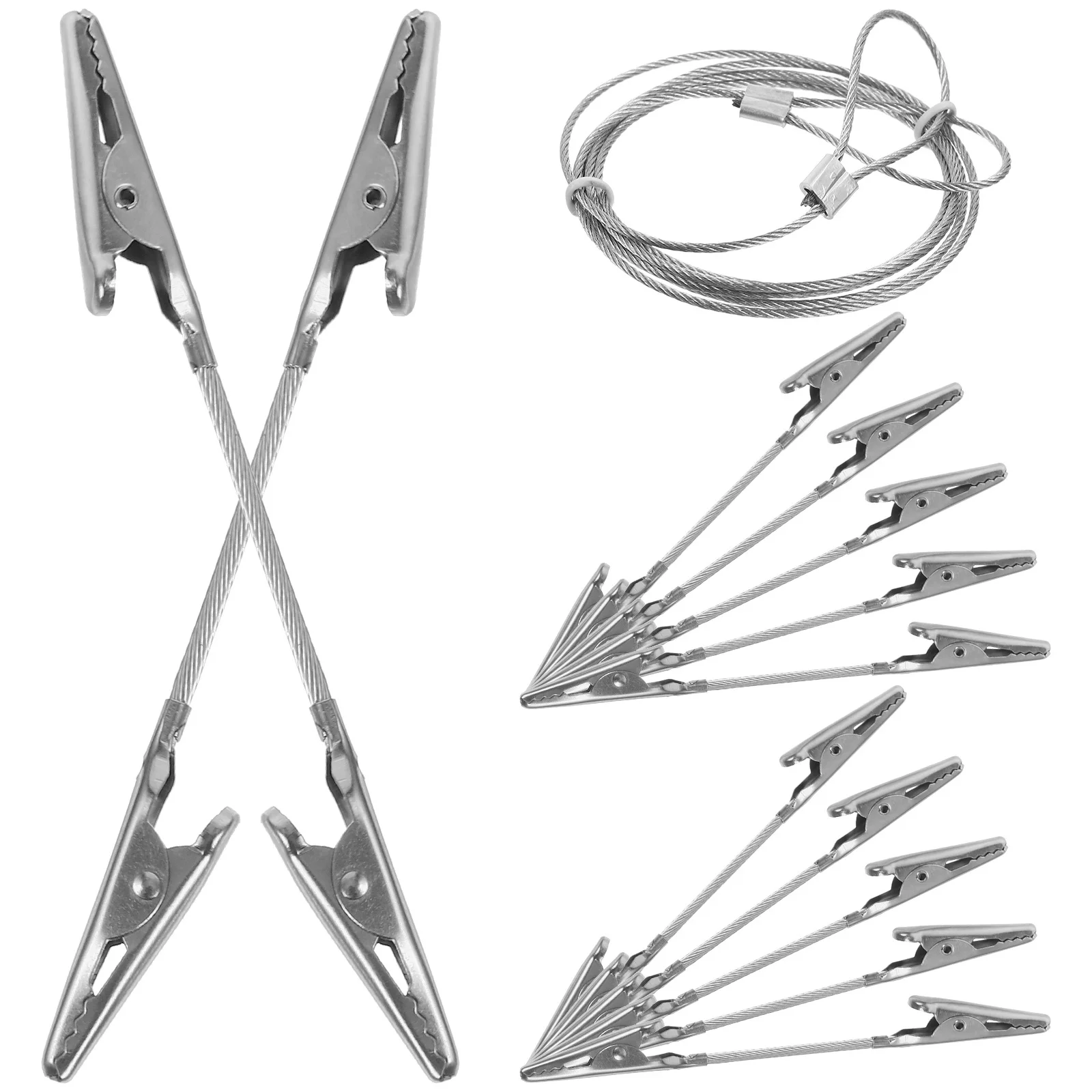 

1 set Photo Clips Dual Ended Metal Alligator Clamps For Diy Memo Holder Picture Display Wall Decoration Craft Home Organizer