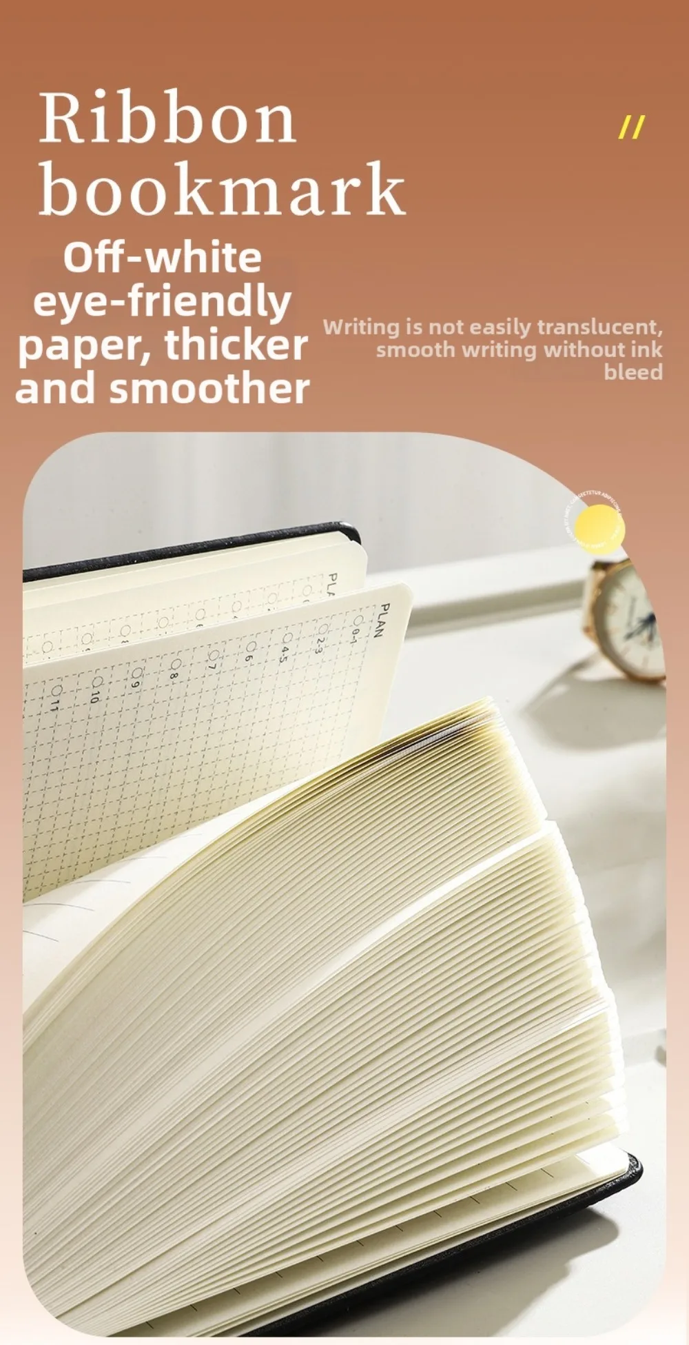 Tragbares A6-Notizbuch für To-Do-Listen, Business-Notizbuch mit PU-Ledereinband, Planungsnotizbuch im Taschenformat, Tagesaufgabenplaner – Detail 7