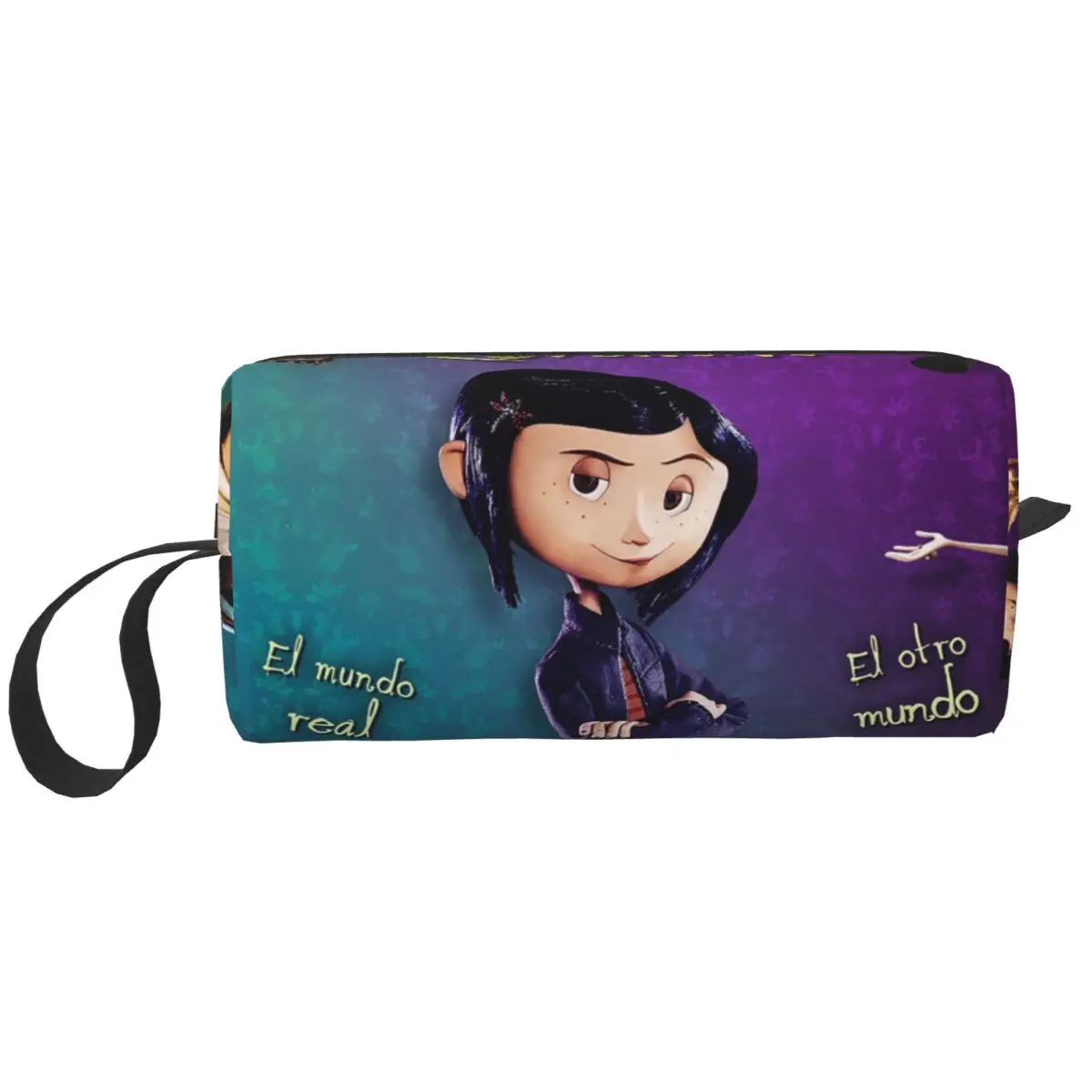 Coralines Halloween Cartoon Anime Pencil Cases Large Storage Pen Bags Pen Box Pencil Pouch For Boys Girls Stationery Makeup Bag