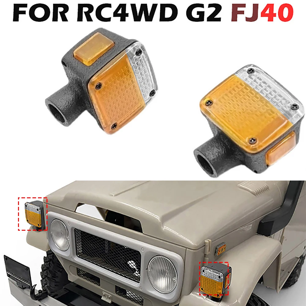 

Front Turn Signal for RC4WD 1/10 G2 Cruiser/FJ40 Self-Painting Turn Signal Upgrade Accessories DIY RC Car Parts