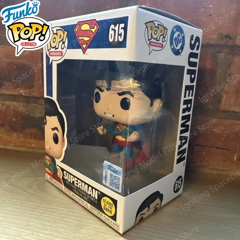 Funko Pop Heroes DC Comics #615 Superman Breaking Chains Glow in The Dark Vinyl Collectible Figure Desk Decoration for DC Fans