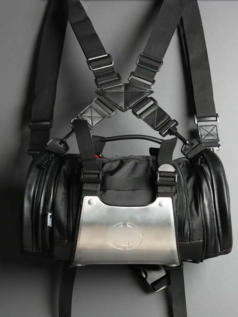 Multi-functional Fashion Aluminum Chip Motorcycle Waist Pack Tactical Bag Satchel Bag Outdoor Bag