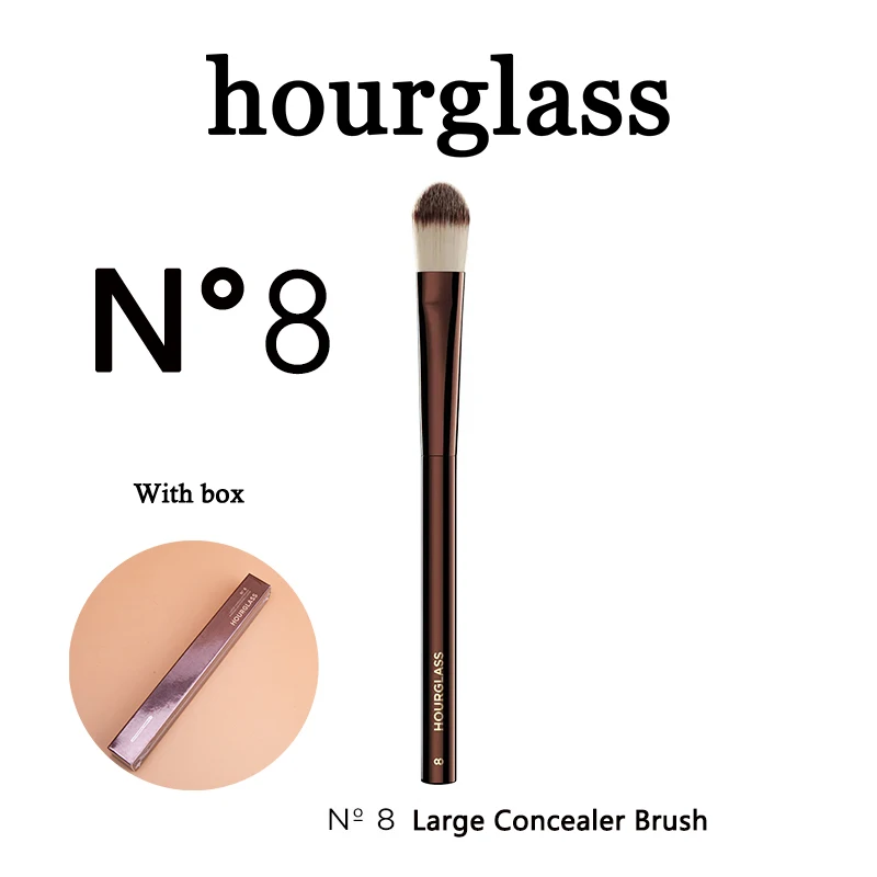 

Hourglass N°8 Large Concealer Brush Excellent Coverage of Acne Scars and Dullness Makeup Tool Head Vegan Fiber Bristles