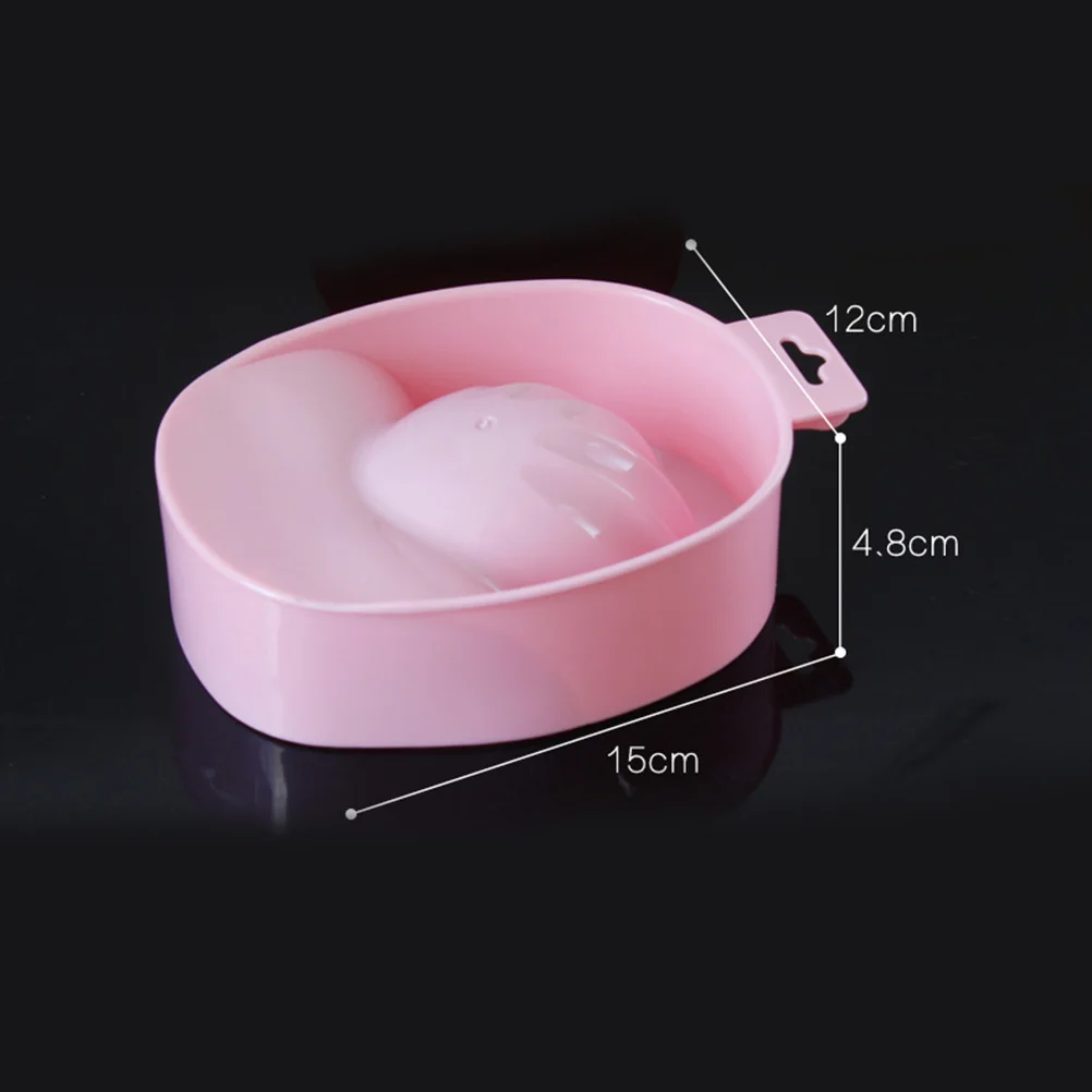 5 قطعة وعاء نقع الأظافر مانيكير صينية إزالة طلاء الأظافر العناية باليدين بشرة التغذية المهنية المنزل استخدام وعاء العناية بالأظافر